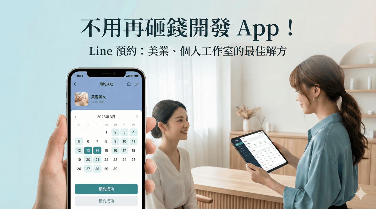不用 App 也能線上預約:用 Line 預約系統快速建立你的預約流程